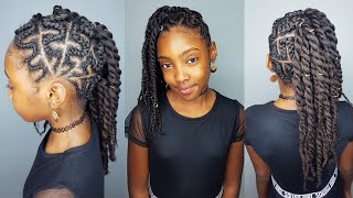 Zig-Zag Side Braids- Hairstyle For Girls