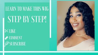 How To Make A Wig (Part 2) [Lace Closure Wig] For Beginners| Very Detailed!