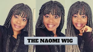 Braided Wig With A Bang!| Easy To Wear|No Glue, No Gel And No Hassle