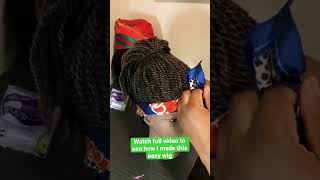 Easy Diy Braided Headband Wig, Watch Full Video #Wig#Headbandwig#Braidedwig#Braids#Diy#Jamaica#Short