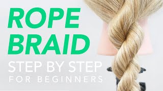 How To Rope Braid Step By Step For Beginners | Everydayhairinspiration