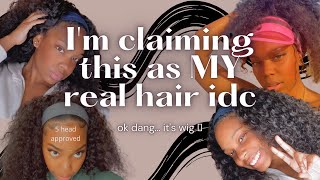 Hairstyles For Big Foreheads | Headband Wig My First Wig | Sky Drue