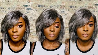 The Most Natural And Affordable Silver Gray Wig! Ft Yg Wigs