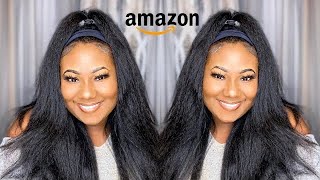 Must Buy!! | $20 Amazon Headband Wig | Yaki Straight Wig | Wig Hair | Wig Review