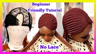 Diy Braided Wig Without A Frontal.Beginner Friendly Tutorial
