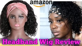 Straight Out The Box| Headband Wig From Amazon|Review + Easy Styling|Donmily