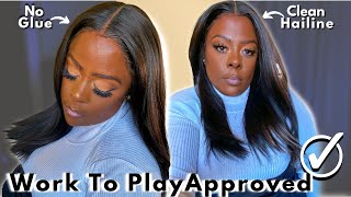 She'S An 8 & Synthetic????  || No Glue Synthetic Wig Under $50|| Outre Melted Hairline Lucienne