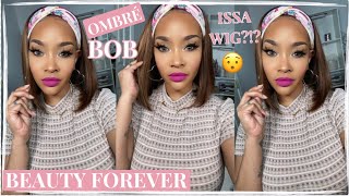 Spring Time Vibes?|  Beginner Friendly Ombre Bob Headband Wig Ft. Beauty Forever Hair