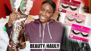 Beauty Supply Store Haul! (Lashes,Braiding Hair,Jewelry )