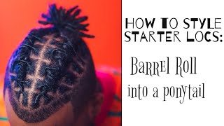 How To Style Short Starter Locs