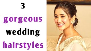 3 Gorgeous Hairstyle For Wedding | Hairstyle For Saree | Open Hair Hairstyles | Hair Style Girl
