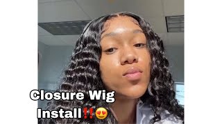 20 Minute Closure Wig Install In 5 Minutes !!