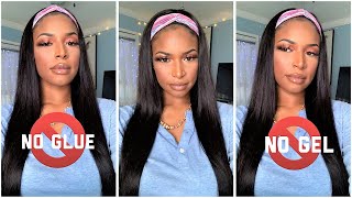 Is It Worth It? Affordable 24 Inch Straight Headband Wig | Unice Hair Review