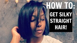 How To: Flat Iron Natural Hair! | Zoia Jordan