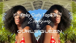 Best Kinky Curly Tape-In Extensions For Short Twa Natural Hair & Blending Hacks | Ft Curlsqueen