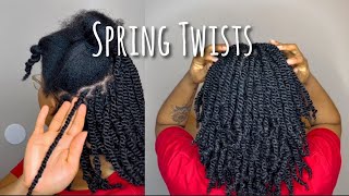 Diy Spring Twists Tutorial | Easy Protective Style For Natural Hair