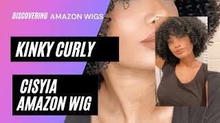 Amazon Steal! Afro Kinky Curly Wig With Bangs  #Amazonfinds
