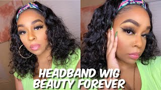 No Lace No Glue No Gel | Beauty Forever Water Wave Headband Wig | Lindsay Erin