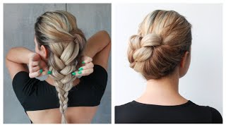  Easy Diy Bun Perfect For Wedding Prom Updo Hair Tutorial By Another Braid