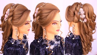 Beautiful Open Hairstyle For Wedding L Curly Hairstyles L Wedding Hairstyles L Ponytail Hairstyles