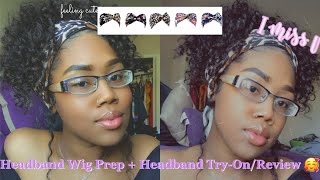 Headband Wig Prep  | Affordable Amazon Deep Wave Headband Wig Review | Ft. Bly Hair
