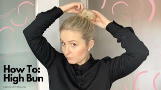How To: High Bun With Short Hair