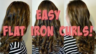 How To Curl Hair With A Flat Iron, Easy Tutorial & Tips And Tricks!