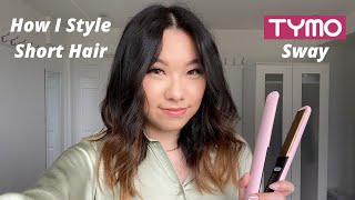 How I Curl Hair With Flat Iron | Tymo Sway Straightener Review
