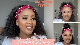 Natural Hair Approved!Super Easy Headband Wig Install  Beginner Friendly #Elfinhair Review