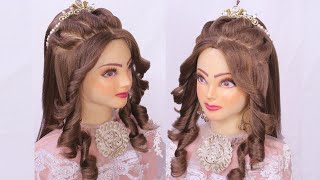 Curly Bridal Hairstyles L Trending Hairstyles Tutorial L Wedding Hairstyles L Hollywood Waves 2022