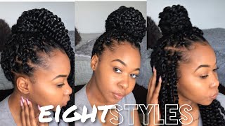 How To: Style Passion Twist | 8 Easy Styles | Kinzey Rae