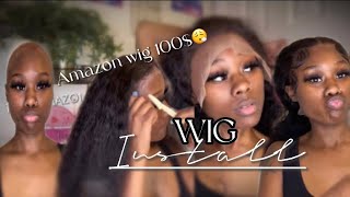 Installing Amazon Wig | Beginner Friendly |Yes 100$!!! | 22Inch Lace Front Wig