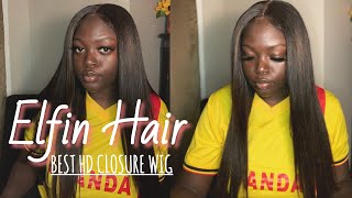 Watch Me Install | Best Glueless Hd Closure Wig | Ft. Elfin Hair