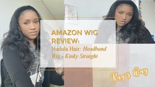 Amazon Wig Review | Nadula Hair | Kinky Straight No Headband Wig #Nadulahair #Amazonwigs #Natural