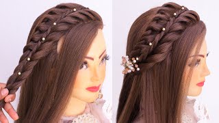 Beautiful Open Hairstyle For Wedding L Twist Hairstyles L Easy Hairstyles L Summer Hairstyles 2022