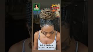 Updo Braided Wig In Color Black, 30 And 27.