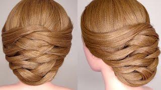Weaving Bridal Updo Hair Tutorial