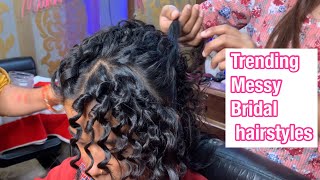 Trending Messy Bridal Hairstyles For Beginners | Latest Wedding Hairstyles