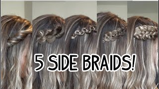 5 Quick Side Braids You Need To Try! Short, Medium, & Long Hair!
