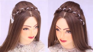 Quick Hairstyle For Elegant Look In Party L Wedding Hairstyles L Hair Style Girl L Pretty Hairstyle