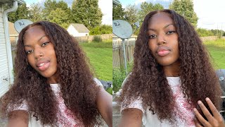 Brown Deep Curly Wig Install Start To Finish | Ft. Sowigs Hair