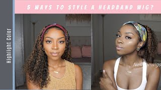 5 Ways To Style A Headband Wig   Neflyon Wigs