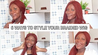 6 Ways To Style Your Braided Wig | Braided Wigs Styles
