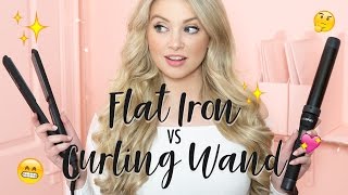 Flat Iron Vs Curling Wand | Milk + Blush