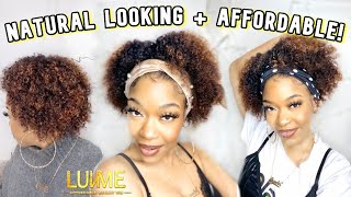  Jerry Curl Fro #Headbandwig  *2 Second Install* Short Ombre | Luvme Hair