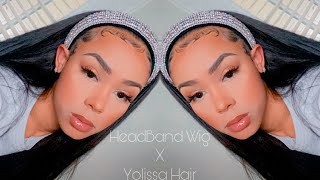 Hair On Fleek In 10 Mins  | Headband Wig Review | Yolissa Hair