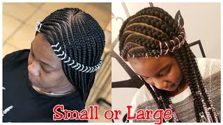 #88. 2 Layers Of Small & Large Feedins With Hair Jewelry