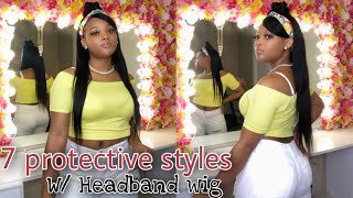 7 Different Protective Styles W/ A Headband Wig | Dsoar Hair