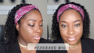 How To Style Headband Wig | No Glue | No Sew-In | Kellie Kelz Way