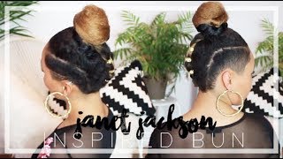 Faux Bun With Hair Jewelry-Janet Jackson Inspired | Msariella89